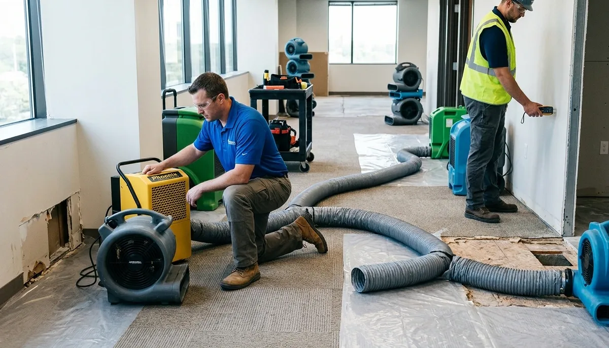 Structural drying equipment for Eugene, OR water damage restoration services