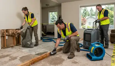 Water damage restoration team serving Eugene, OR for fast emergency cleanup and repairs