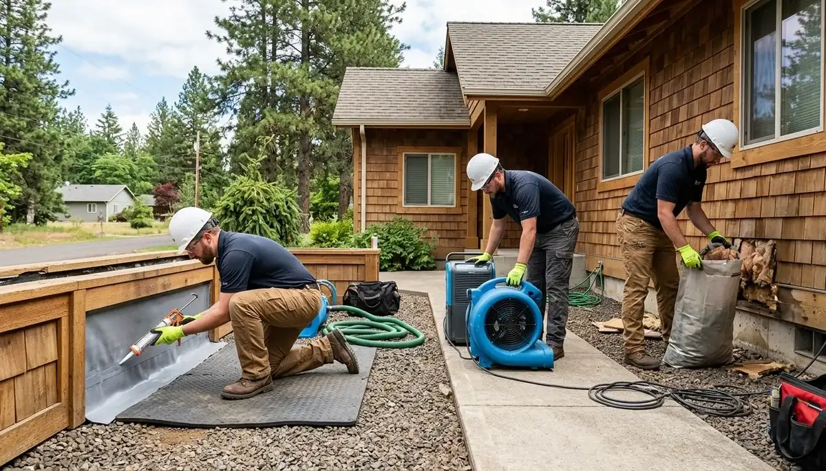 Water damage restoration services in Eugene, Oregon