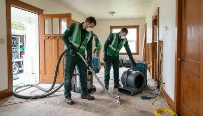 Water damage restoration team serving Eugene, OR for fast water extraction and cleanup
