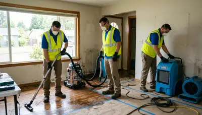 Water damage restoration team serving Eugene, OR for emergency cleanup and repair