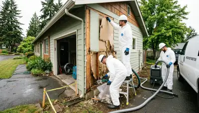 Water damage restoration team serving Eugene, OR for emergency cleanup and drying services