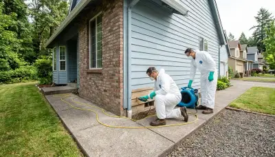 Water damage restoration team serving Eugene, OR for emergency cleanup and drying services