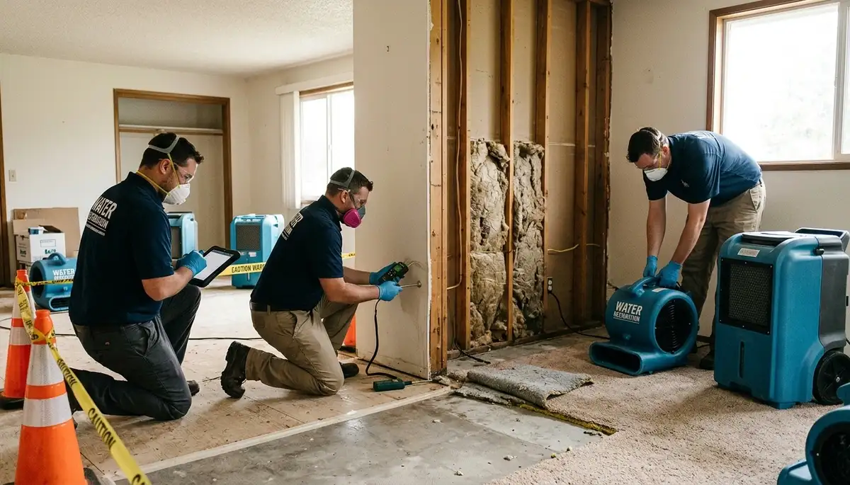 Water damage restoration team serving Eugene, OR for emergency cleanup and drying