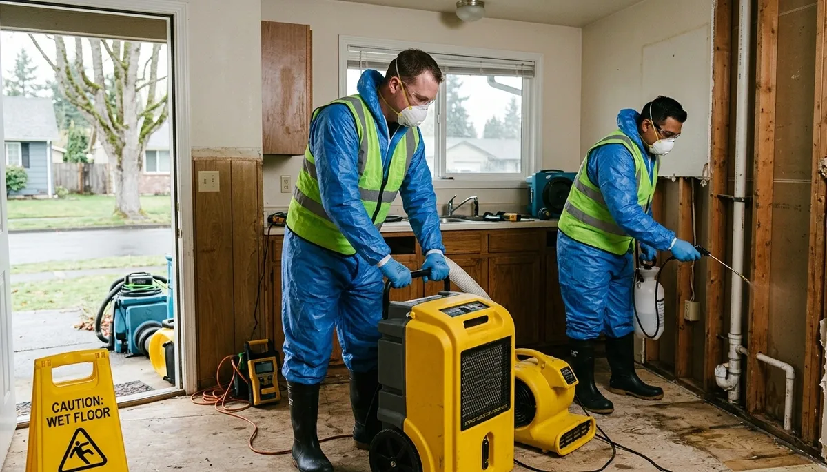 Water damage restoration service in Eugene, OR for residential and commercial properties