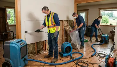 Water damage restoration team serving Eugene, OR for fast flood cleanup and repair