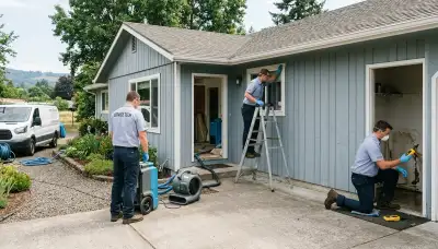Water damage restoration team in Eugene, OR serving homes and businesses