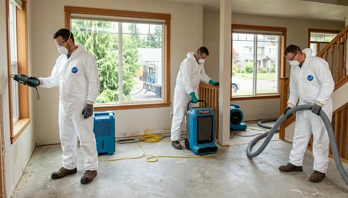 Water damage restoration team serving Eugene, OR for emergency cleanup and repair