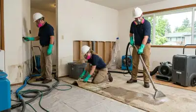 Water damage restoration team serving Eugene, OR for emergency cleanup and repair