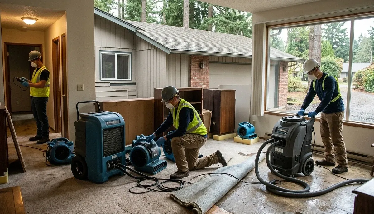 Water damage restoration team serving Eugene, OR, for fast cleanup and repair