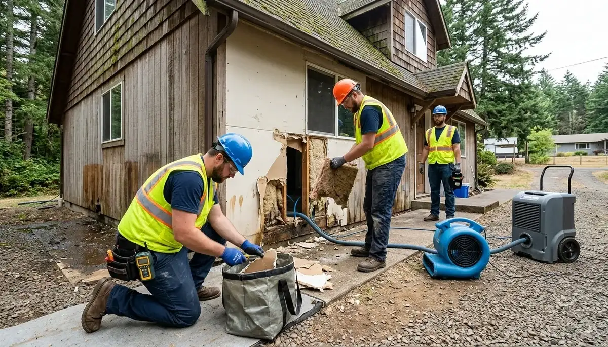 Water damage restoration services in Eugene, OR for residential and commercial properties